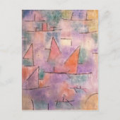 Paul Klee - Hafen mit Segelschiffen Postkarte (Vorderseite)