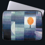 Paul Klee Harbinger vom Herbst. Blaue geometrische Laptopschutzhülle<br><div class="desc">Paul Klee "Der Vorbote des Herbstes" Laptop-Ärmel. Aquarellblau Natur geometrische Vintage Kunst.</div>
