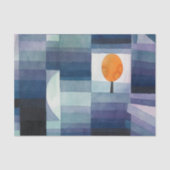 Paul Klee Harbinger vom Herbst. Geometrischer Blau Seidenpapier (Vorderseite)