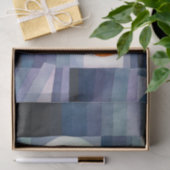 Paul Klee Harbinger vom Herbst. Geometrischer Blau Seidenpapier (Geschenk)