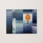 Paul Klee Harbinger vom Herbst. Vintage blaue Kuns Puzzle<br><div class="desc">Paul Klee "The Harbinger of Herbst" Puzzle. Aquarellblaue Vintage Kunst.</div>