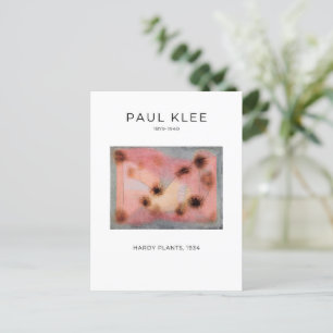 Paul Klee, Hardy Pflanze - Moderne Abstrakte Kunst Postkarte