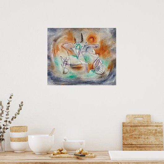 Paul Klee - Heulender Hund, Poster (Küche)