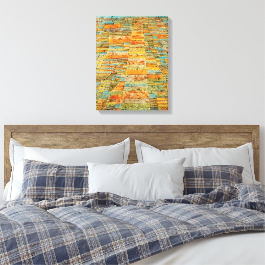 Paul Klee Highways and Byways Poster Leinwanddruck (Insitu (Schlafzimmer))
