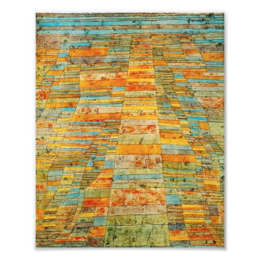 Paul Klee Highways und Byways Foto Print (Vorne)