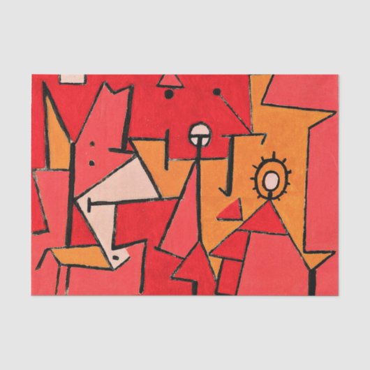 Paul Klee - Hitze, Seidenpapier (Vorderseite)