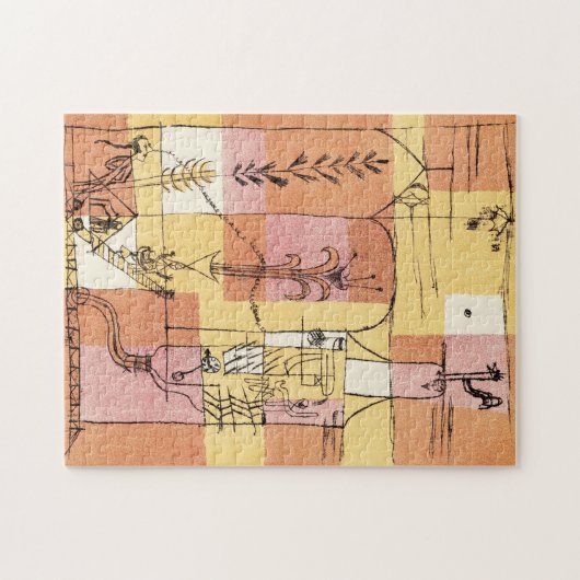 Paul Klee, im Geist von Hoffmann - farbenfroh Puzzle (Horizontal)
