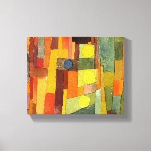 Paul Klee im Stil der kairouanischen Wasserfarbenk Leinwanddruck (Vorderseite)