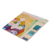 Paul Klee - Innenraum mit der Uhr Fliese (Seite)