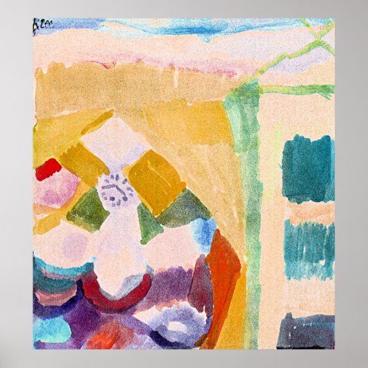 Paul Klee - Interior with the Clock Poster (Vorne)