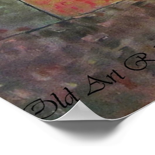 Paul Klee Jard in Oriental Poster (Ecke)