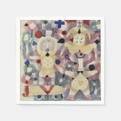 Paul Klee, Karneval im Schnee, Serviette (Vorderseite)