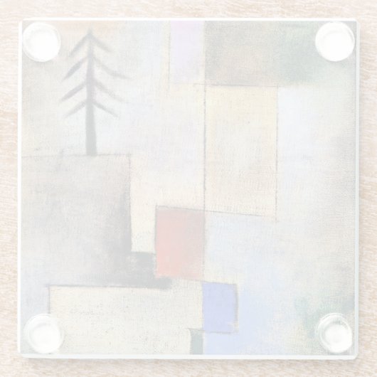 Paul Klee - kleines Bild Glasuntersetzer (Rückseite)