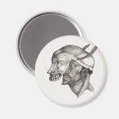 Paul Klee Kunst, Komiker, Magnet (Vorderseite/Rückseite)