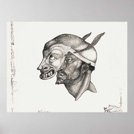 Paul Klee Kunst, Komiker, Poster (Vorne)