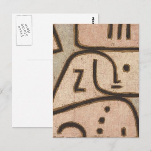 Paul Klee-Kunst Postkarte (Vorne/Hinten)