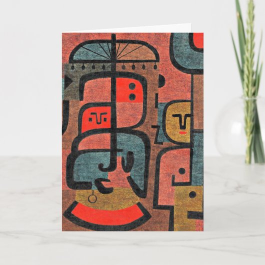 Paul Klee Kunstwerk, Exotics Karte (Vorderseite)