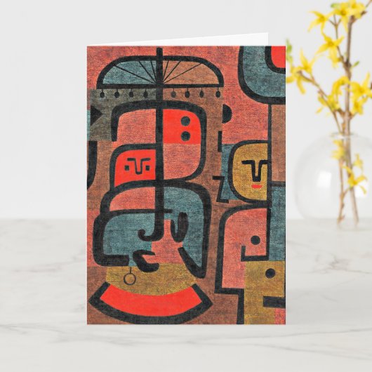 Paul Klee Kunstwerk, Exotics Karte (Gelbe Blume)
