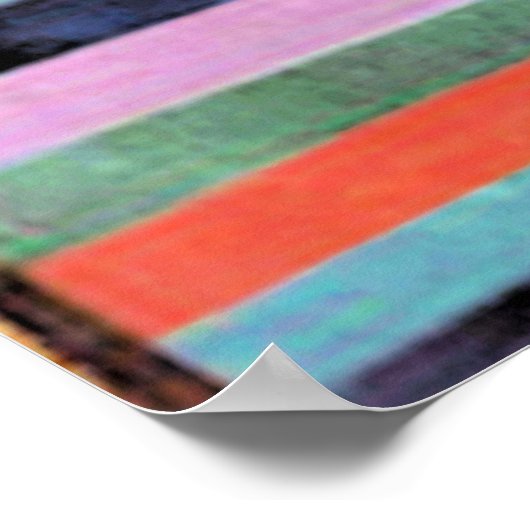 Paul Klee Kunstwerk, Feuer im Abend Poster (Ecke)