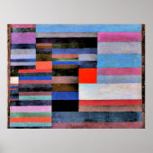 Paul Klee Kunstwerk, Feuer im Abend Poster (Vorne)