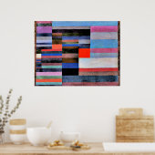 Paul Klee Kunstwerk, Feuer im Abend Poster (Küche)