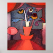 Paul Klee Kunstwerk, Herbstblume, Poster (Vorne)