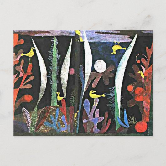 Paul Klee: Landschaft mit Gelben Vögeln Postkarte (Vorderseite)