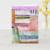 Paul Klee, Landschaft mit Pappeln, Karte (Gelbe Blume)