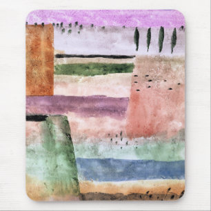 Paul Klee, Landschaft mit Pappeln, Mousepad