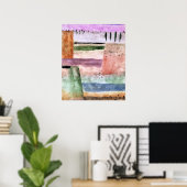 Paul Klee, Landschaft mit Pappeln, Poster (Heimbüro)