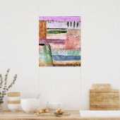 Paul Klee, Landschaft mit Pappeln, Poster (Küche)