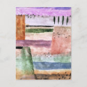 Paul Klee, Landschaft mit Pappeln, Postkarte (Vorderseite)