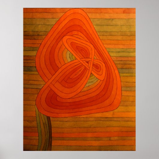Paul Klee Lonely Blume Poster (Vorne)