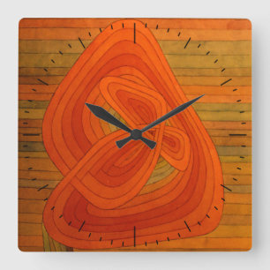 Paul Klee Lonely Blume Timepiece Quadratische Wanduhr