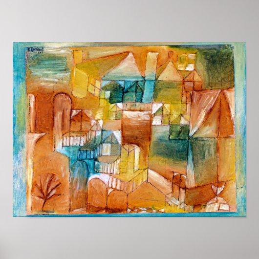 Paul Klee Malerei, Fascade Brown-Green Poster (Vorne)