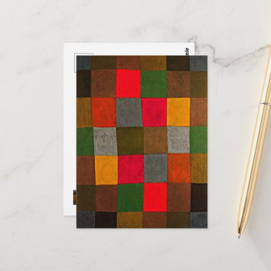 Paul Klee, Neue Harmonie, Postkarte (Vorderseite/Rückseite Beispiel)