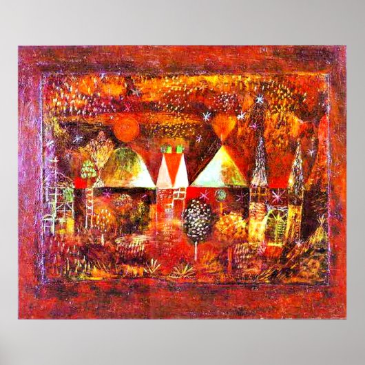 Paul Klee - Nocturnal Festivity, berühmtes Bild Poster (Vorne)