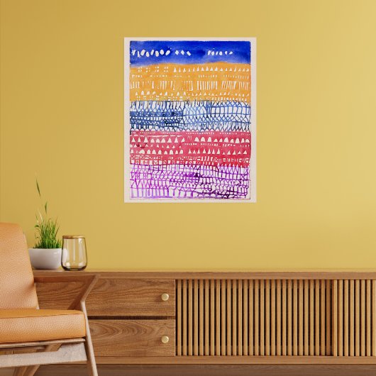 Paul Klee - Old City,  Poster (Wohnzimmer 2)