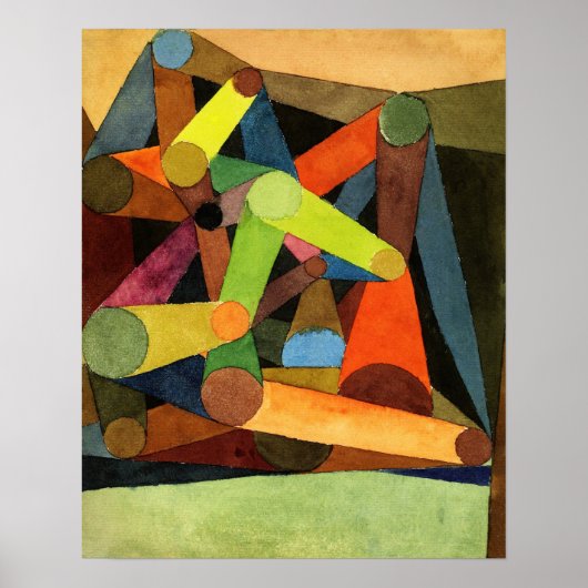 Paul Klee Opened Mountain Abstrakt Poster (Vorne)