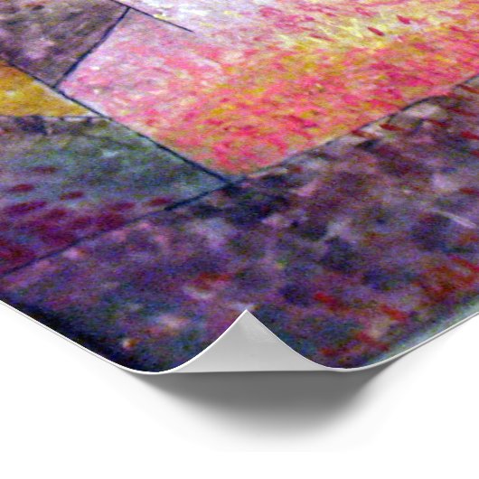 Paul Klee Oriental Pleasure Garten Poster (Ecke)