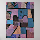 Paul Klee, Orientalischer Garten Poster (Vorne)