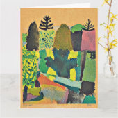 Paul Klee painting, Park, Holiday Karte (Gelbe Blume)