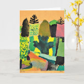 Paul Klee - Park, abstrakte Kunstwerke Karte (Gelbe Blume)