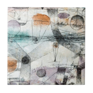 Paul Klee Pflanzen Erd- und Luftreich: Bauhaus Fliese