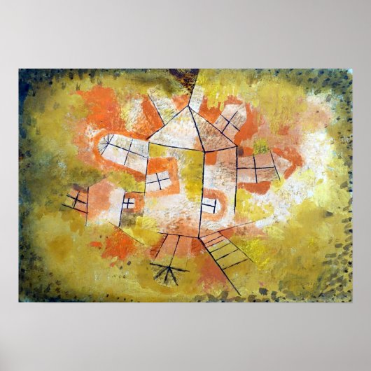 Paul Klee Pistole House Poster (Vorne)