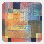 Paul Klee, Polyphone Architektur, Quadratischer Aufkleber (Vorderseite)
