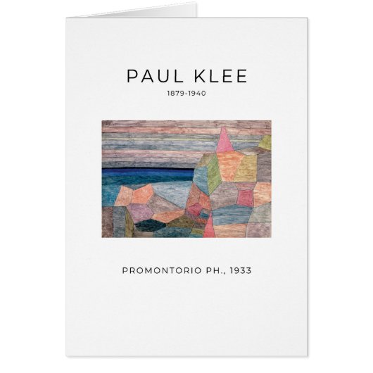 Paul Klee, Promontorio Ph. (1933) - Kundenkarte (Vorne)