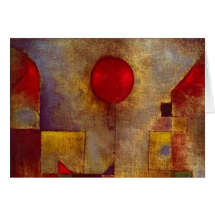 Paul Klee Red Balloon Abstrakte farbenfrohe Kunst