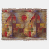 Paul Klee Red Balloon Abstrakte farbenfrohe Kunst Decke (Vorderseite)