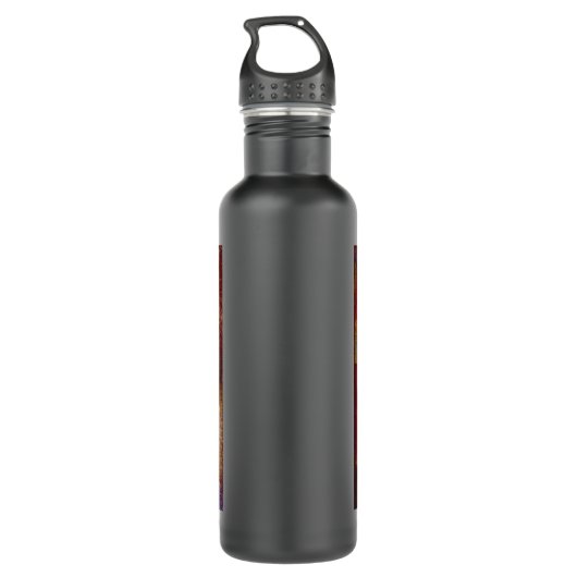 Paul Klee Red Balloon Abstrakte farbenfrohe Kunst Edelstahlflasche (Rückseite)